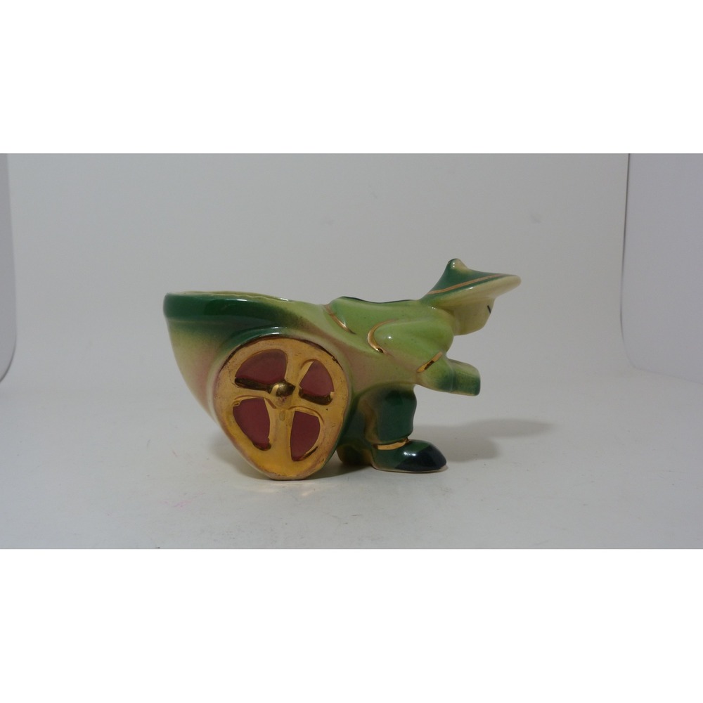Vintage Shawnee Pottery Rickshaw Planter USA 539 Mid-Century Modern Ceramic